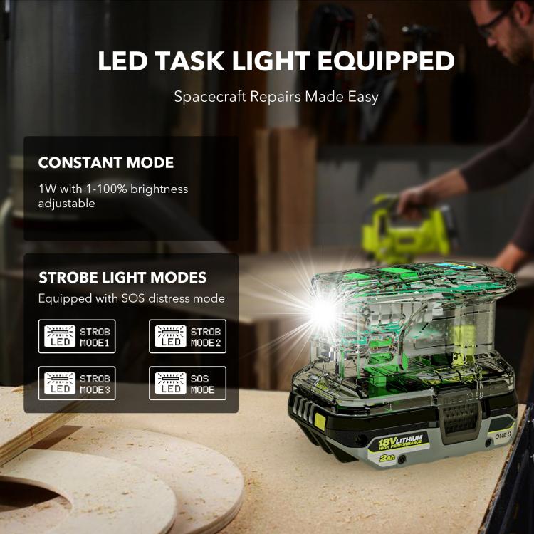 For RYOBI 18V Lithium Battery 100W Fast Charger & 145W Discharge Power Station PSCPM-OB - Charger & Converter by buy2fix | Online Shopping UK | buy2fix