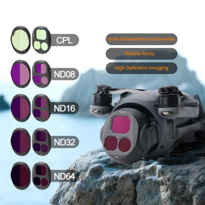 For DJI Mavic 4 Pro RCSTQ Lens Filter, Style: ND32 - Lens Filter by RCSTQ | Online Shopping UK | buy2fix