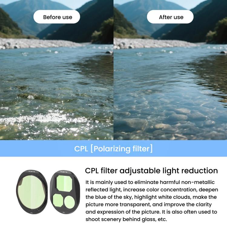 For DJI Mavic 4 Pro RCSTQ Lens Filter, Style: CPL+ND16/PL+ND32/PL - Lens Filter by RCSTQ | Online Shopping UK | buy2fix