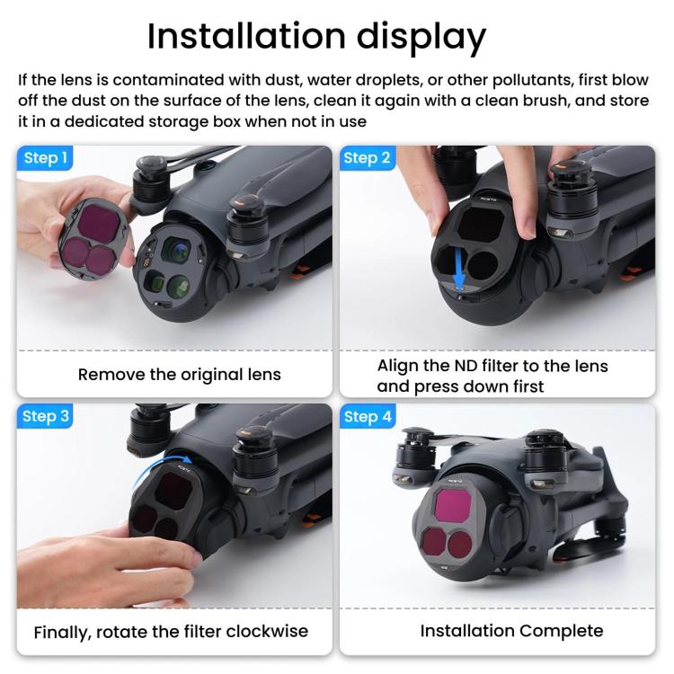 For DJI Mavic 4 Pro RCSTQ Lens Filter, Style: ND8/PL - Lens Filter by RCSTQ | Online Shopping UK | buy2fix