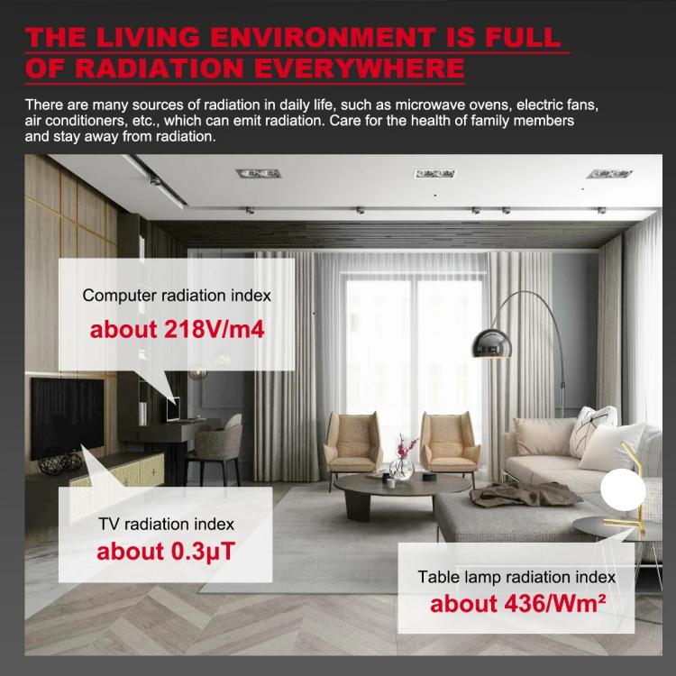 HABOTEST HT628B Multi-Field EMF Meter Rechargeable Electromagnetic Radiation Tester - Radiation Detector by HABOTEST | Online Shopping UK | buy2fix