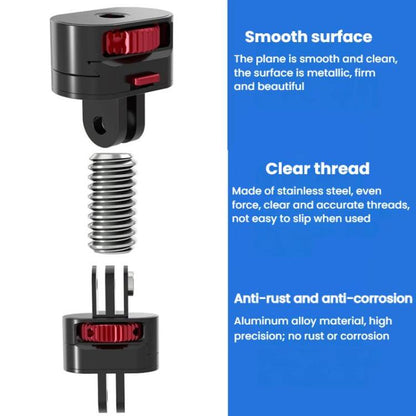 TFSM154 3 Pages 3 In 1 Action Camera 1/4 Metal Adapter Quick Release Mount -  by buy2fix | Online Shopping UK | buy2fix