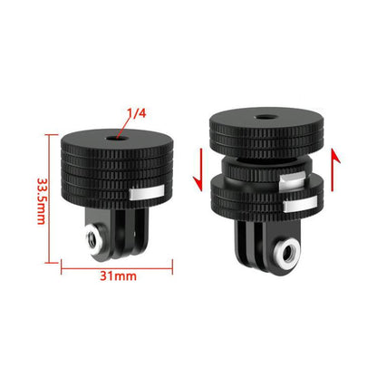 TFSM105 1/4 Female To 3-page Card Slot Action Camera Quick Release Adapter Tripod Accessories -  by buy2fix | Online Shopping UK | buy2fix