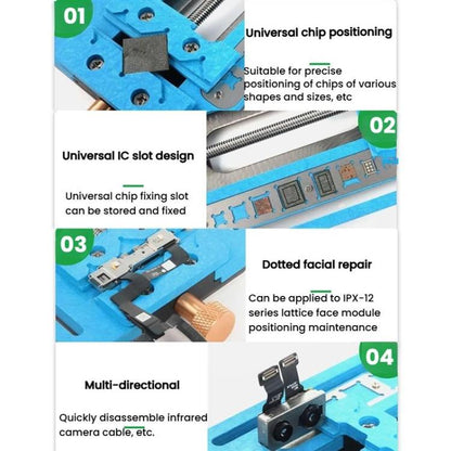 RELIFE SS-601F Motherboard Repair Fixture Dot Matrix Face CPU Hard Drive IC Type Adhesive Removal Dual Track Fixture - Repair Fixture by RELIFE | Online Shopping UK | buy2fix