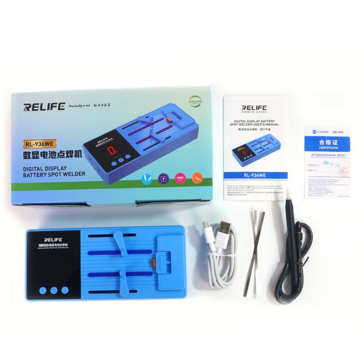 RELIFE RL-936WE Digital Display Battery Spot Welder Small Portable Repair Lithium Battery Spot Welder - Electric Soldering Iron by RELIFE | Online Shopping UK | buy2fix