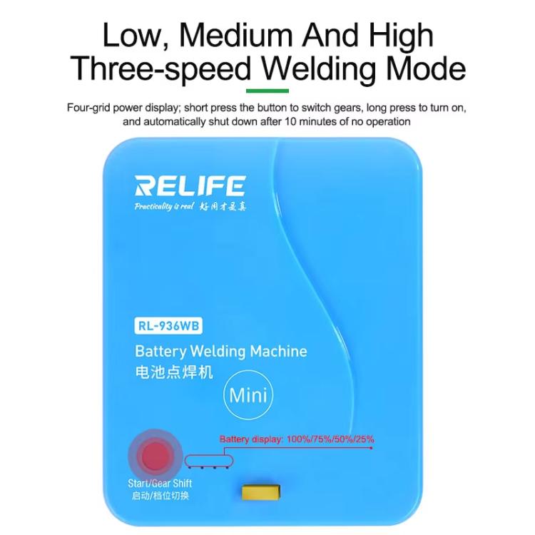 RELIFE RL-936WB Portable Spot Welder Small Lithium Battery Welder - Electric Soldering Iron by RELIFE | Online Shopping UK | buy2fix