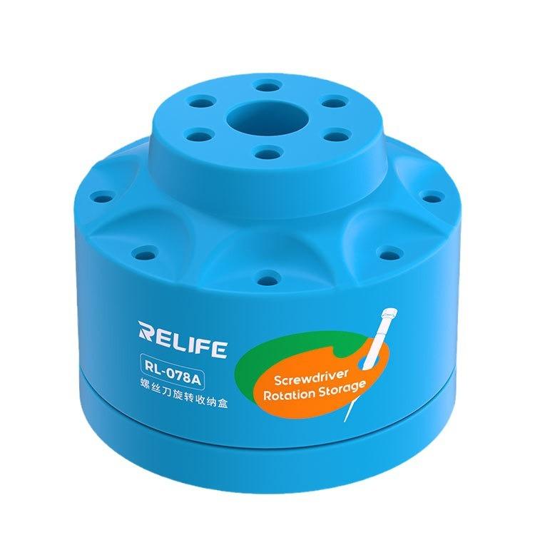 RELIFE RL-078A Screwdriver Rotating Storage Box Mobile Phone Repair Screwdriver Bit Storage Box - Tool Boxes & Bags by RELIFE | Online Shopping UK | buy2fix