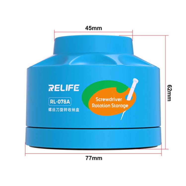 RELIFE RL-078A Screwdriver Rotating Storage Box Mobile Phone Repair Screwdriver Bit Storage Box - Tool Boxes & Bags by RELIFE | Online Shopping UK | buy2fix
