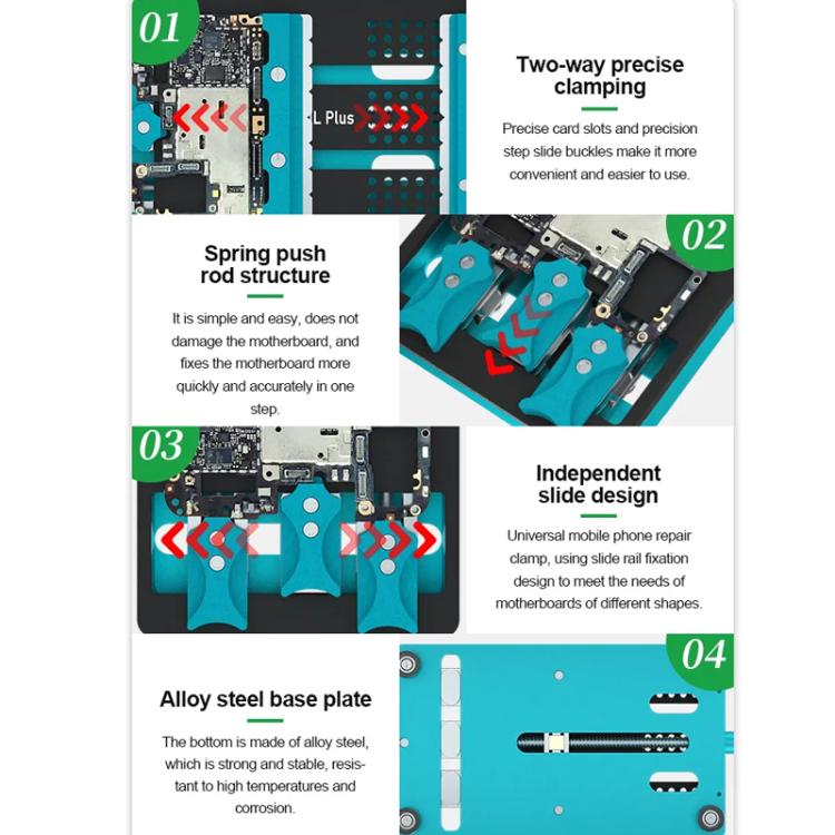 RELIFE RL-601L Plus Motherboard Repair Platform Multifunctional Fixture High Temperature Resistant Clamp - Repair Fixture by RELIFE | Online Shopping UK | buy2fix