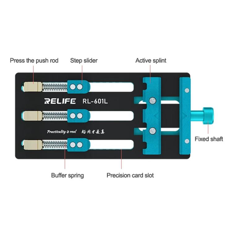 RELIFE RL-601L Mobile Phone Repair Mainboard Multi-Use Card Holder Chip Dual-Axis Fixed Card Slot - Repair Fixture by RELIFE | Online Shopping UK | buy2fix