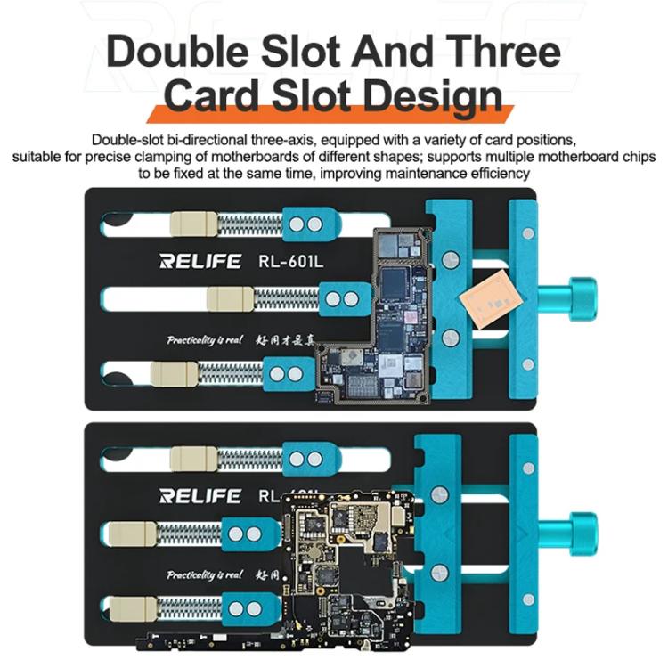 RELIFE RL-601L Mobile Phone Repair Mainboard Multi-Use Card Holder Chip Dual-Axis Fixed Card Slot - Repair Fixture by RELIFE | Online Shopping UK | buy2fix