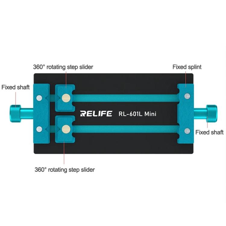 RELIFE RL-601L Mini Rotary Mobile Phone Motherboard Repair Multi-Use Card Holder High Temperature Resistant Fixed Card Slot - Repair Fixture by RELIFE | Online Shopping UK | buy2fix