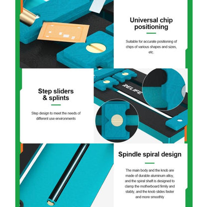 RELIFE RL-601L Mini Rotary Mobile Phone Motherboard Repair Multi-Use Card Holder High Temperature Resistant Fixed Card Slot - Repair Fixture by RELIFE | Online Shopping UK | buy2fix