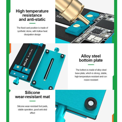 RELIFE RL-601L Mini Rotary Mobile Phone Motherboard Repair Multi-Use Card Holder High Temperature Resistant Fixed Card Slot - Repair Fixture by RELIFE | Online Shopping UK | buy2fix