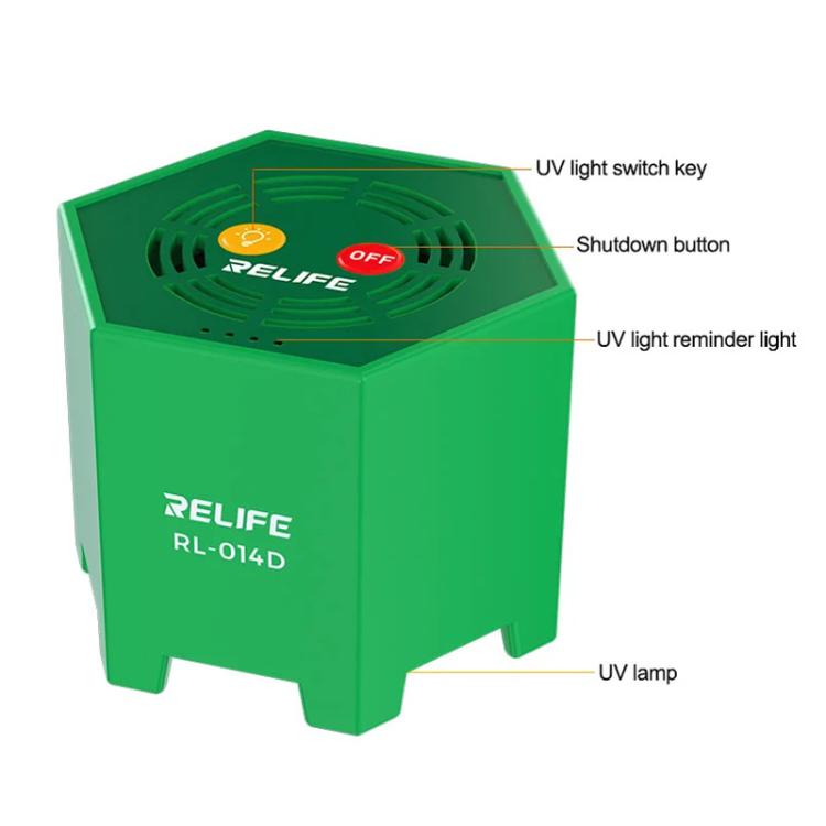 RELIFE RL014D Smart UV Curing Lamp LED Ultraviolet Mobile Phone Repair Shadowless Glue Green Oil Quick-drying Oil Curing Lamp - Others by RELIFE | Online Shopping UK | buy2fix