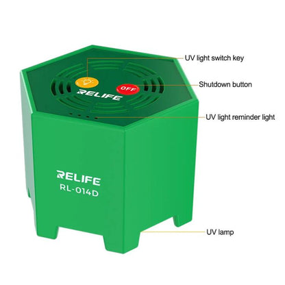 RELIFE RL014D Smart UV Curing Lamp LED Ultraviolet Mobile Phone Repair Shadowless Glue Green Oil Quick-drying Oil Curing Lamp - Others by RELIFE | Online Shopping UK | buy2fix