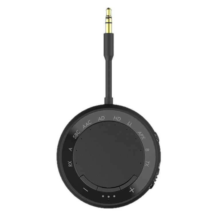 2-in-1 Bluetooth 5.4 Audio Adapter with Qualcomm Chip Low Latency Wireless Transmitter/Receiver for Car/Home(Black) - Audio Receiver Transmitter by buy2fix | Online Shopping UK | buy2fix