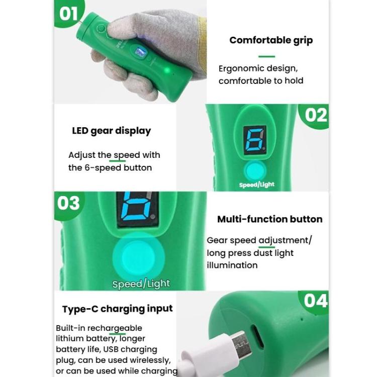 RELIFE RL-056E Integrated Smart Glue Removal Machine Mobile Phone Repair Glue Removal Tool - Dust Remove Tool by RELIFE | Online Shopping UK | buy2fix