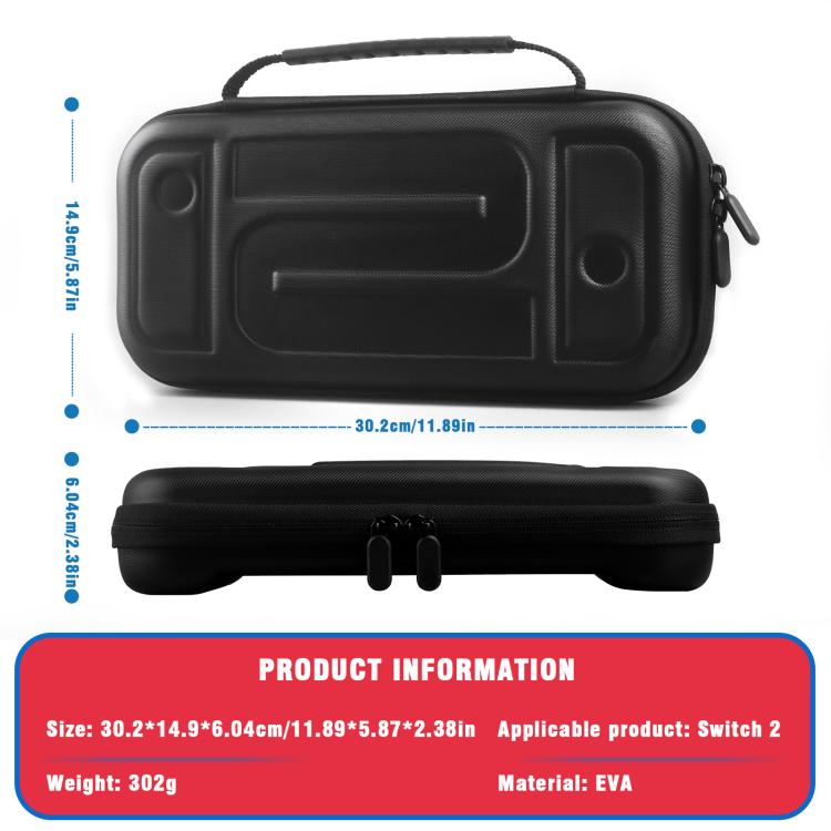 For Nintendo Switch 2 EVA Hard Shell Carrying Case Shockproof  Anti-Crush Protective Travel Case - Bags by buy2fix | Online Shopping UK | buy2fix