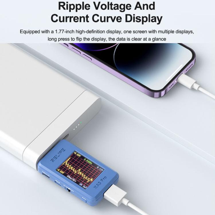 RELIFE XA3 Pro USB / Type-C Smart Detector Fast Charging Protocol Identification Detection - Test Tools by RELIFE | Online Shopping UK | buy2fix