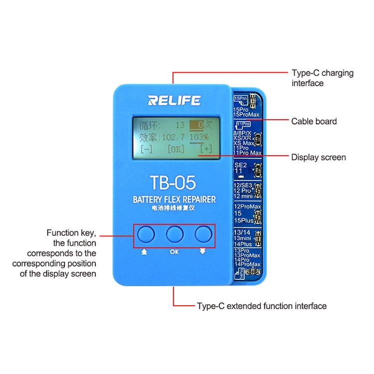 RELIFE TB-05 For iPhone 11-15 Series Battery Cable Repair Instrument - Test Tools by RELIFE | Online Shopping UK | buy2fix