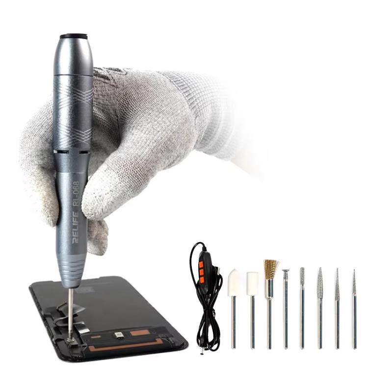 RELIFE RL-068 Speed-adjustable Handheld Grinding Pen Rust Removal Polishing Motherboard Repair Electric Grinder - Polishing Repair by RELIFE | Online Shopping UK | buy2fix