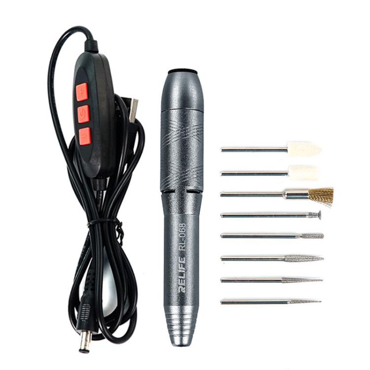 RELIFE RL-068 Speed-adjustable Handheld Grinding Pen Rust Removal Polishing Motherboard Repair Electric Grinder - Polishing Repair by RELIFE | Online Shopping UK | buy2fix