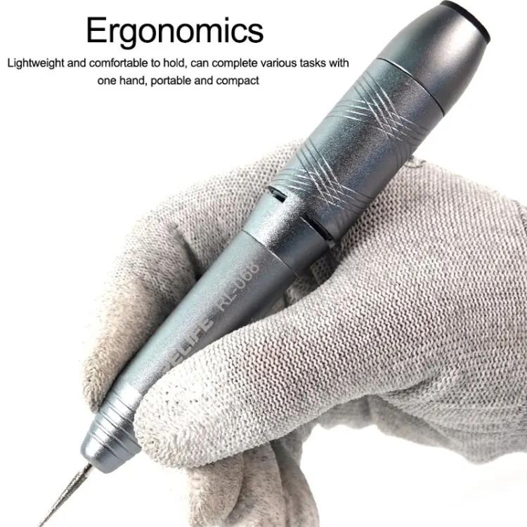 RELIFE RL-068 Speed-adjustable Handheld Grinding Pen Rust Removal Polishing Motherboard Repair Electric Grinder - Polishing Repair by RELIFE | Online Shopping UK | buy2fix