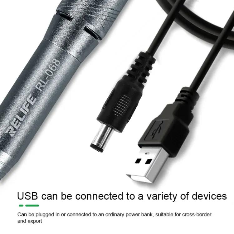 RELIFE RL-068 Speed-adjustable Handheld Grinding Pen Rust Removal Polishing Motherboard Repair Electric Grinder - Polishing Repair by RELIFE | Online Shopping UK | buy2fix