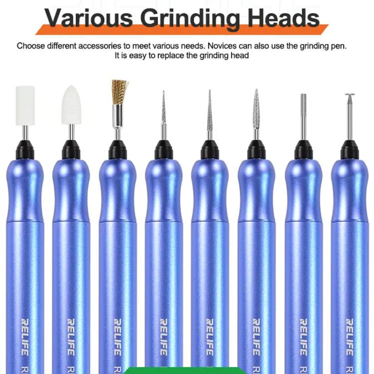 RELIFE RL-068C Smart Rechargeable Grinding Pen Portable Grinding Head Rust Removal Polishing Motherboard Repair Electric Grinder - Polishing Repair by RELIFE | Online Shopping UK | buy2fix