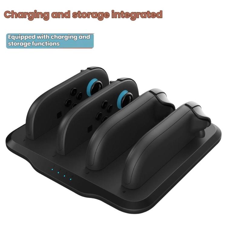 For Nintendo Switch 2 Charge Base Handle Charger With Charging Indicator Light Overcharge Protection(Black) - Charger & Power by buy2fix | Online Shopping UK | buy2fix