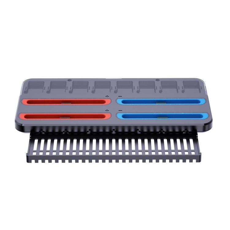 For Nintendo Switch 2 Controller Charging Dock Ultra-thin Stand With 8 Game Card Storage(Black) - Charger & Power by buy2fix | Online Shopping UK | buy2fix