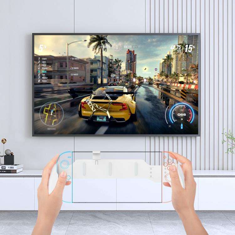 For Nintendo Switch 2 / Switch / Switch OLED Ergonomic Anti-Slip Grip Handle(White) - Others by buy2fix | Online Shopping UK | buy2fix