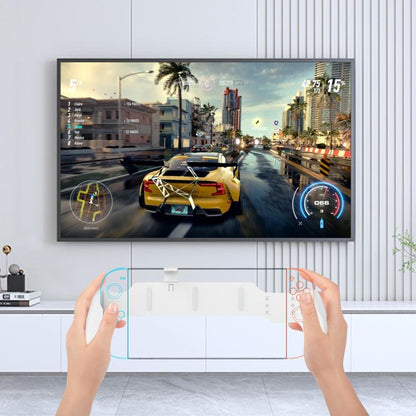 For Nintendo Switch 2 / Switch / Switch OLED Ergonomic Anti-Slip Grip Handle(White) - Others by buy2fix | Online Shopping UK | buy2fix