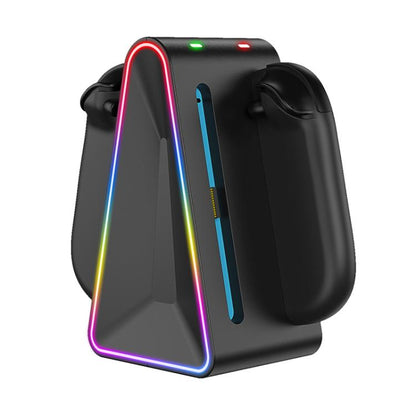 For Nintendo Switch 2 4 In 1 Handle Charger Storage Base(Black) - Charger & Power by buy2fix | Online Shopping UK | buy2fix