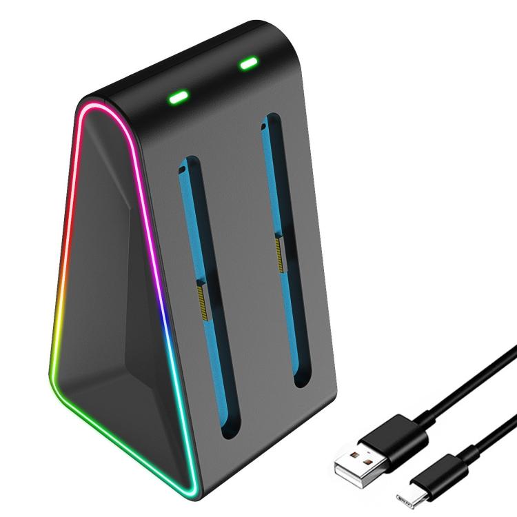 For Nintendo Switch 2 4 In 1 Handle Charger Storage Base(Black) - Charger & Power by buy2fix | Online Shopping UK | buy2fix