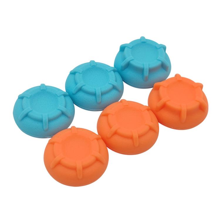 For Nintendo Switch 2 Silicone Joystick Cap 6 In 1 Key Protection Cap(Orange+Blue) - Others by buy2fix | Online Shopping UK | buy2fix