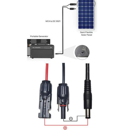 MC4 To DC5521 Solar Panel Charging Cable For Portable Power Stations - Others by buy2fix | Online Shopping UK | buy2fix