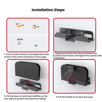 For Nintendo Switch 2 PGTECH GP-369 Game Consol Wall Mount Storage Rack With Handle Storage Hook - Holder by buy2fix | Online Shopping UK | buy2fix