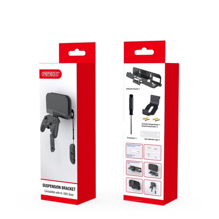 For Nintendo Switch 2 PGTECH GP-369 Game Consol Wall Mount Storage Rack With Handle Storage Hook - Holder by buy2fix | Online Shopping UK | buy2fix