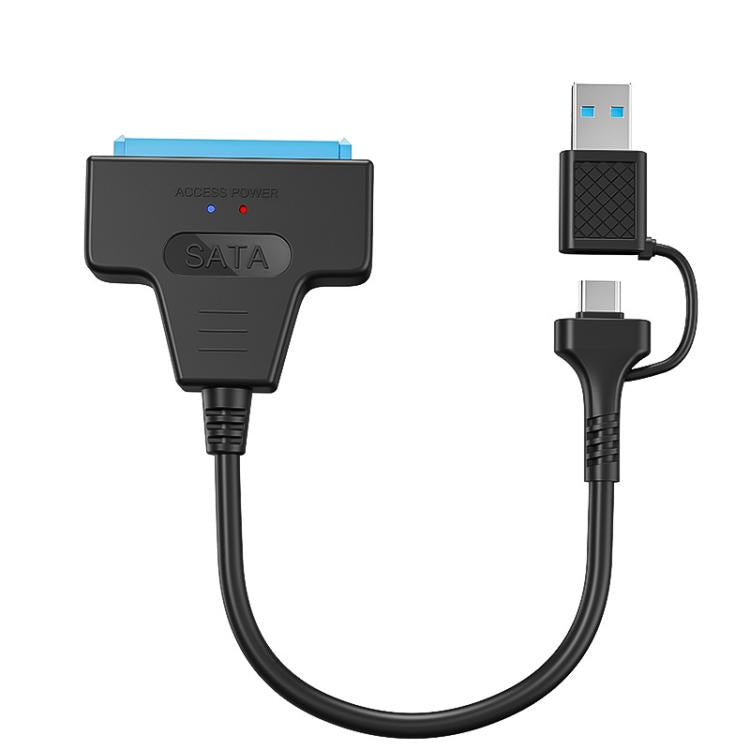 USB 3.0/USB-C to SATA 22-Pin Adapter Cable for 2.5-inch Laptop HDD/SSD, Cable Length:  25cm - eSATA & SATA & IDE by buy2fix | Online Shopping UK | buy2fix