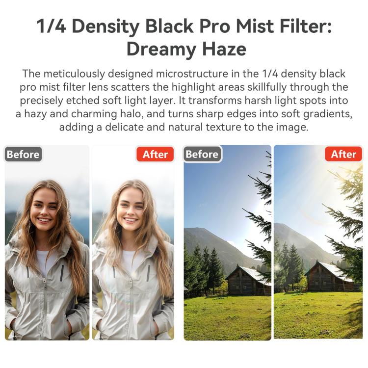 For DJI Osmo Pocket 3 aMagisn Adjustable Magnetic Filter Camera Lens Filters Mist 1/4 - Lens Accessories by aMagisn | Online Shopping UK | buy2fix