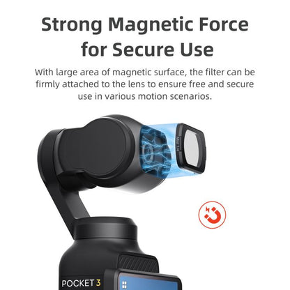 For DJI Osmo Pocket 3 aMagisn Adjustable Magnetic Filter Camera Lens Filters ND 6 To 10 Gear - Lens Accessories by aMagisn | Online Shopping UK | buy2fix