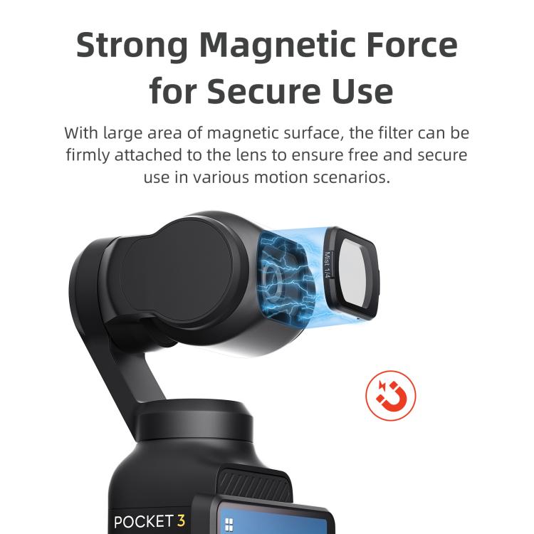 For DJI Osmo Pocket 3 aMagisn Adjustable Magnetic Filter Camera Lens Filters Mist 1/4 - Lens Accessories by aMagisn | Online Shopping UK | buy2fix