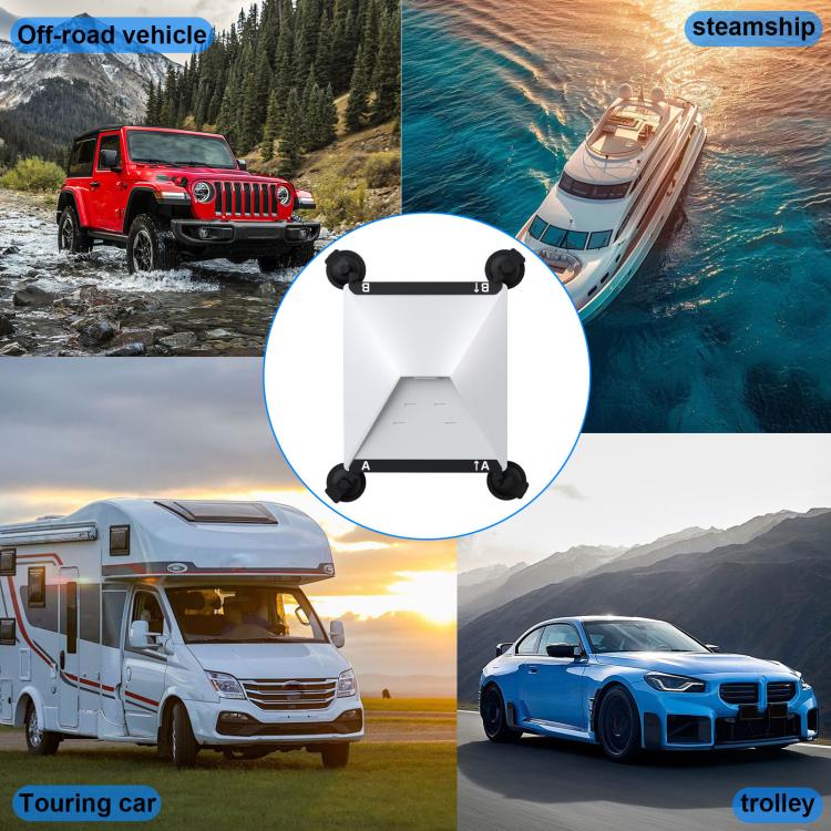 For Starlink Mini Car Metal Suction Cup Holder, Model: S2032B - Universal Car Holders by buy2fix | Online Shopping UK | buy2fix