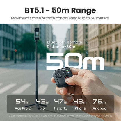 aMagisn Wireless Bluetooth Remote Control for Insta360, GoPro Hero Cameras & Smartphones - 50m Long Range - Others by aMagisn | Online Shopping UK | buy2fix