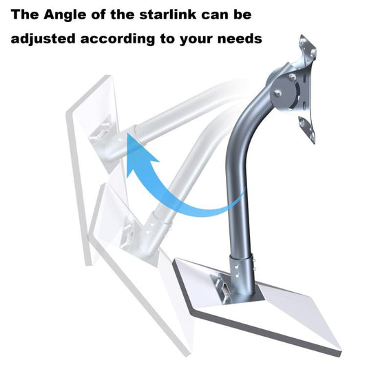 For Starlink Gen 3 / V4 Bracket Base Set, Style: Curved Pole - Antenna Base by buy2fix | Online Shopping UK | buy2fix