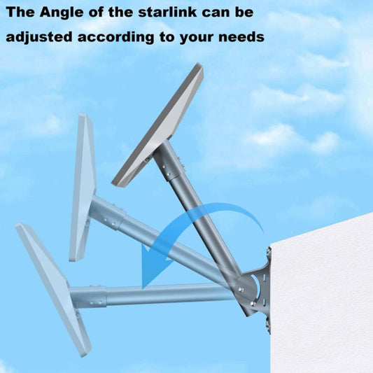 For Starlink Gen 3 / V4 Bracket Base Set, Style: Straight Pole - Antenna Base by buy2fix | Online Shopping UK | buy2fix