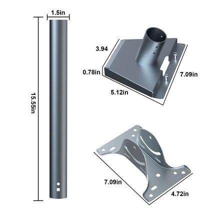 For Starlink Gen 3 / V4 Bracket Base Set, Style: Straight Pole - Antenna Base by buy2fix | Online Shopping UK | buy2fix