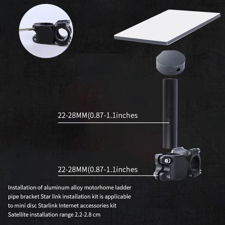 For Starlink Mini S2029 Aluminium Alloy Roof Rack Set - Roof Racks by buy2fix | Online Shopping UK | buy2fix